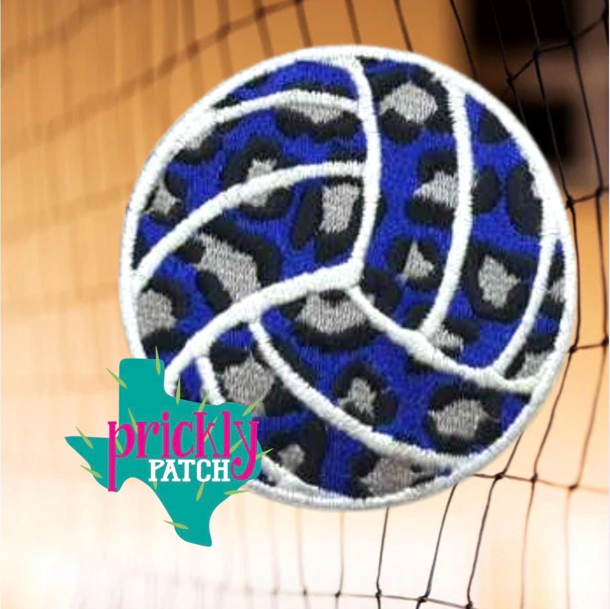 Volleyball Royal Iron-On Embroidered Patch