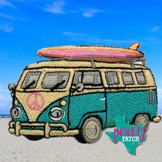 Surf Van Iron-On Embroidered Patch