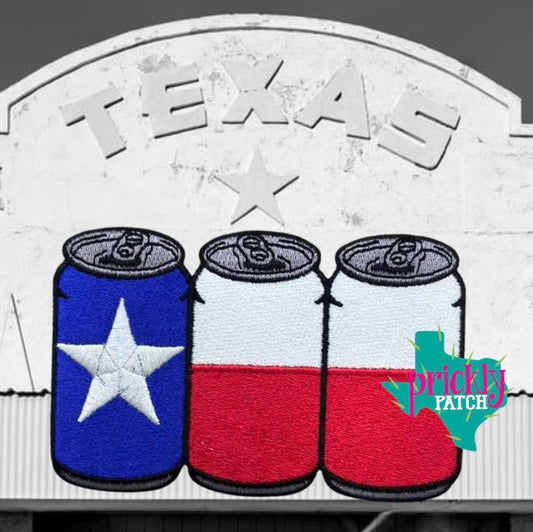 Texas Flag Iron-On Embroidered Patch