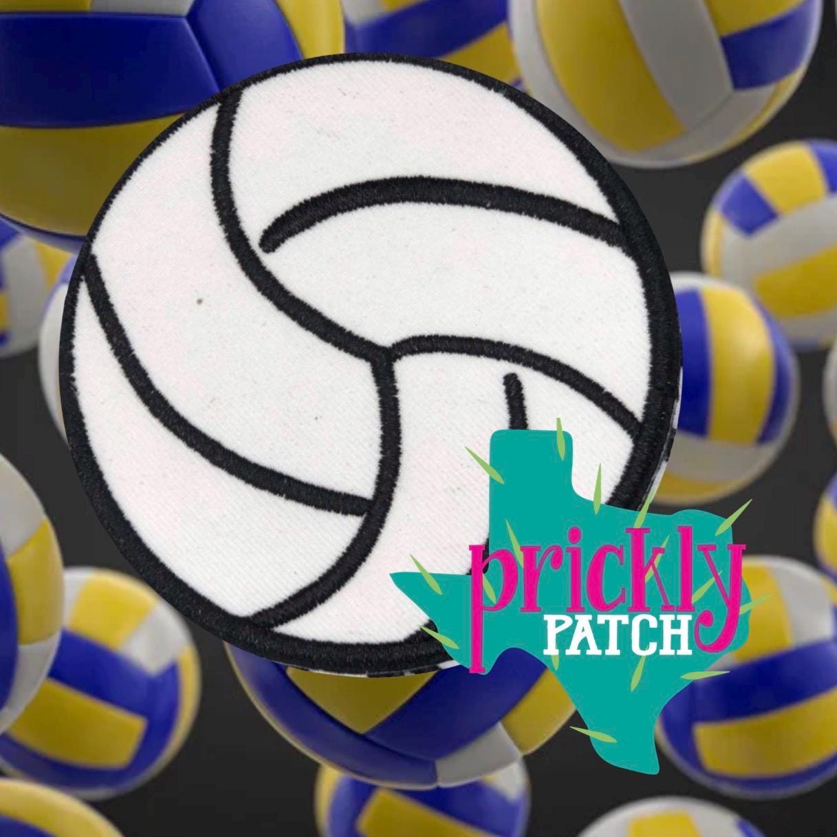 Volleyball Iron-On Embroidered Patch