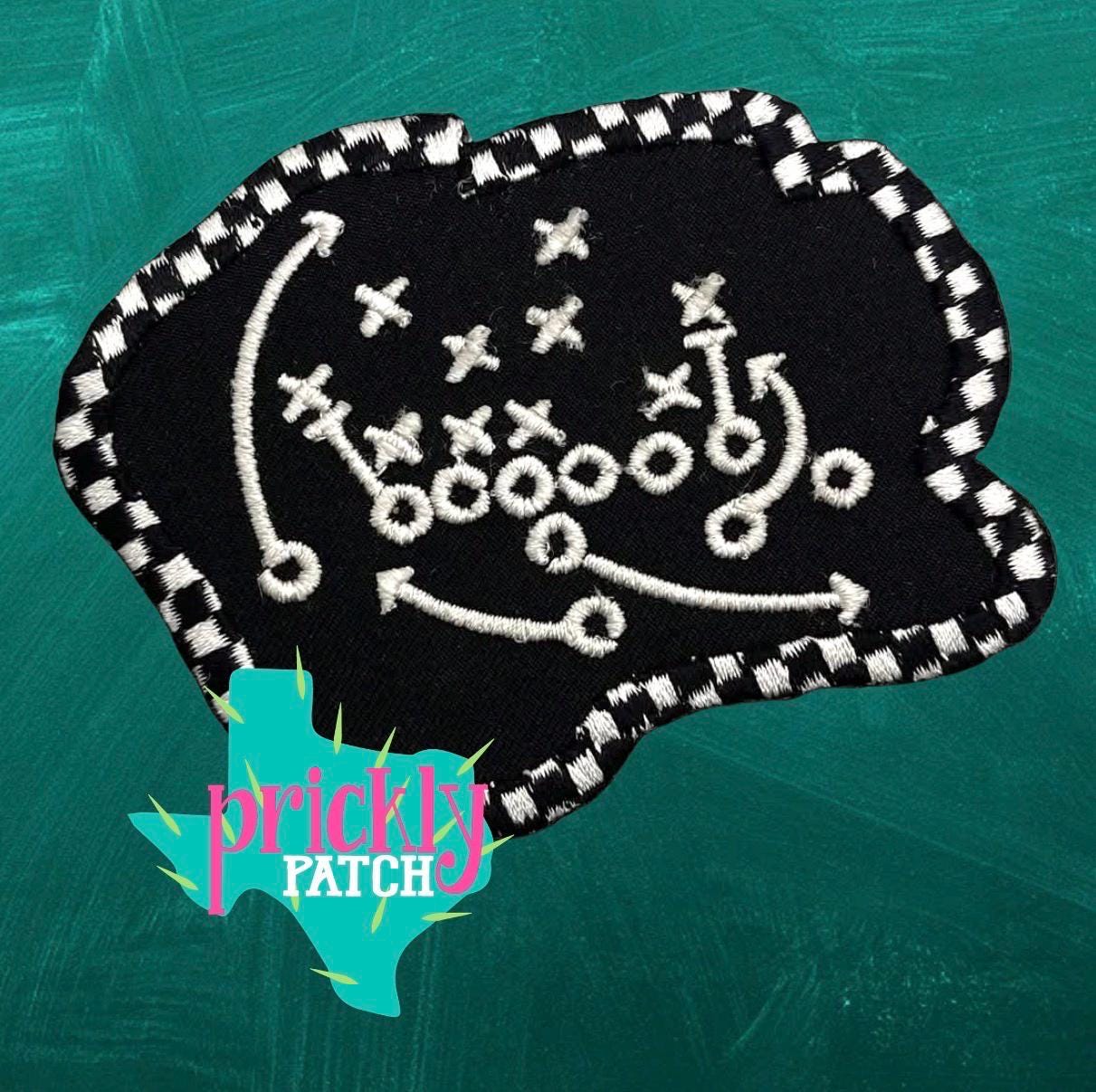 Football Plays Iron-On Embroidered Patch