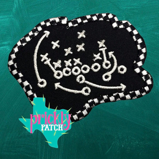 Football Plays Iron-On Embroidered Patch