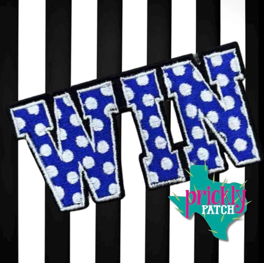 Win Royal Iron-On Embroidered Patch