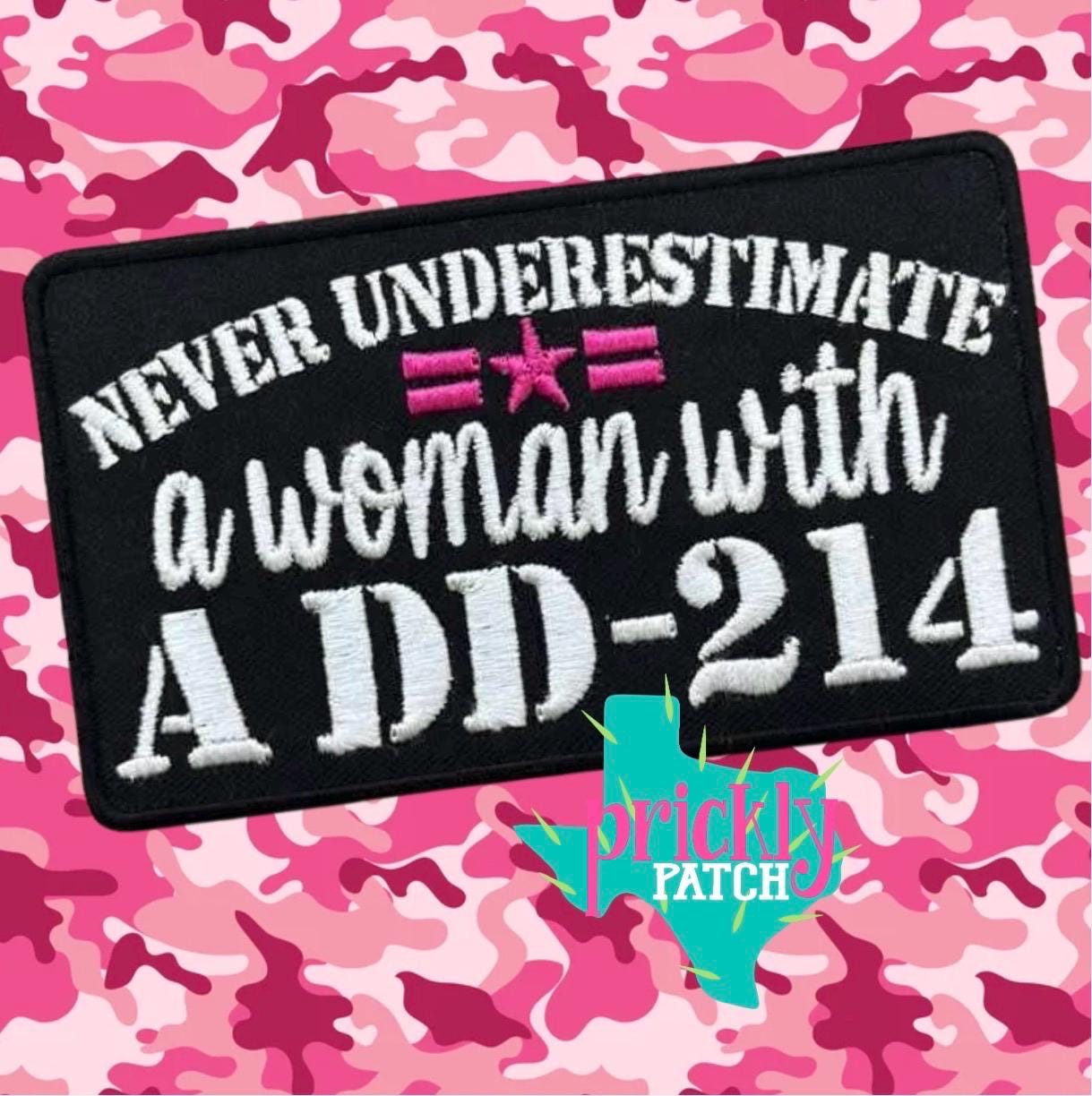 Never Underestimate a Woman Iron-On Embroidered Patch