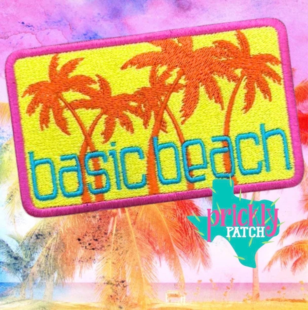 Basic Beach Iron-On Embroidered Patch