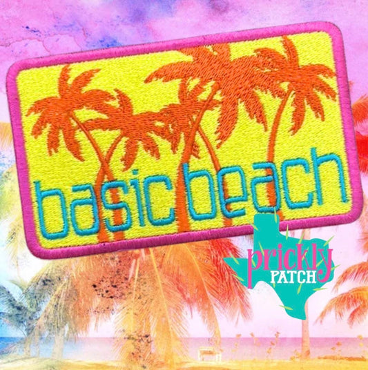 Basic Beach Iron-On Embroidered Patch