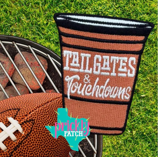 Tailgates & Touchdowns Texas Orange Iron-On Embroidered Patch