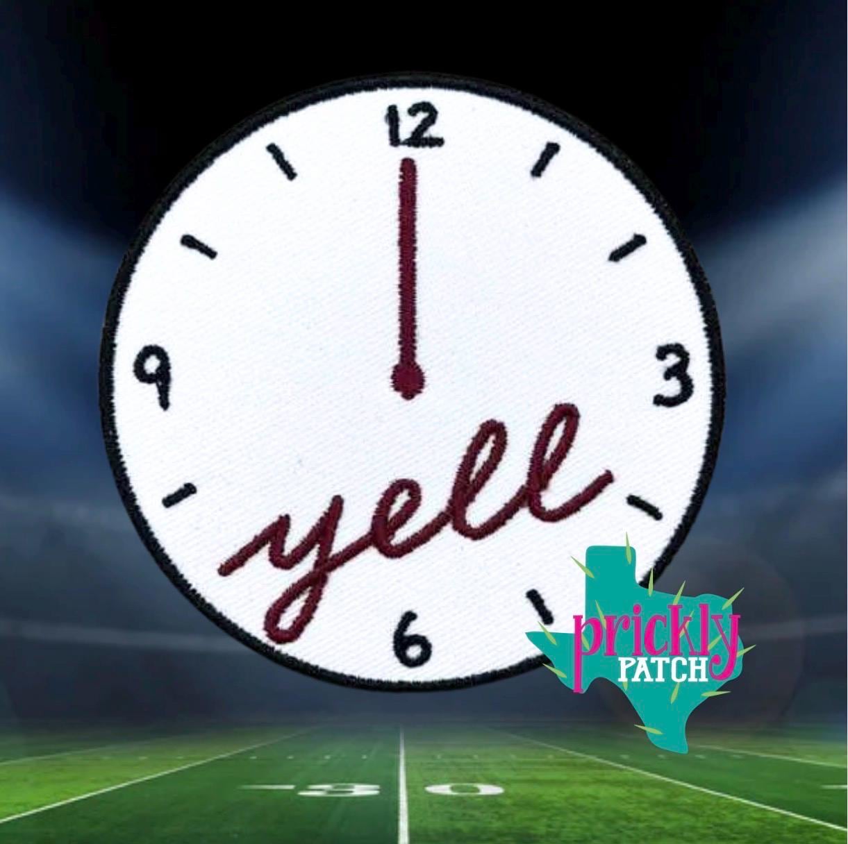 Midnight Yell Iron-On Embroidered Patch